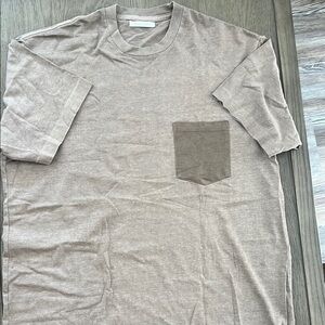 Men's John Elliott Beige Pocket T-Shirt 3
